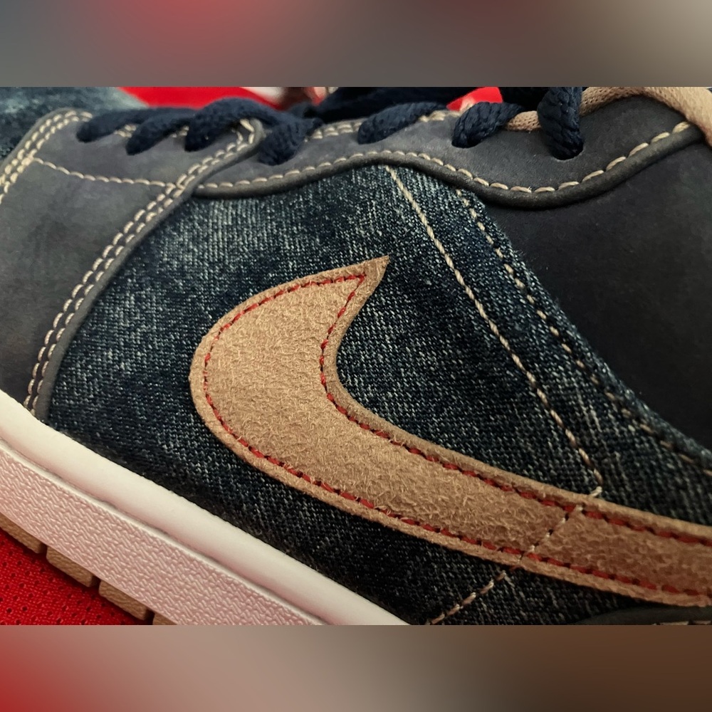 Nike Air Jordan 1 Low SE Denim Sneakers 🔥🔥Jordans Shoes - Picture 13 of 13